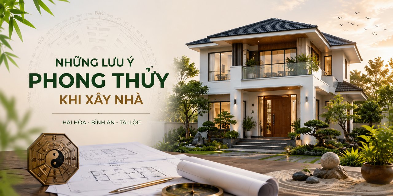Những lưu ý phong thủy khi xây nhà
